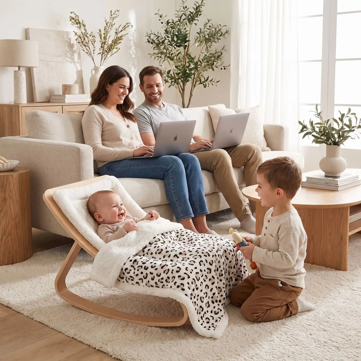Couverture bébé en transat