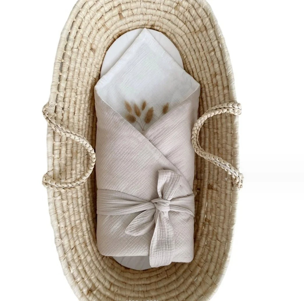 Nid-d-ange-beige-coton-embourré-doux-chaud