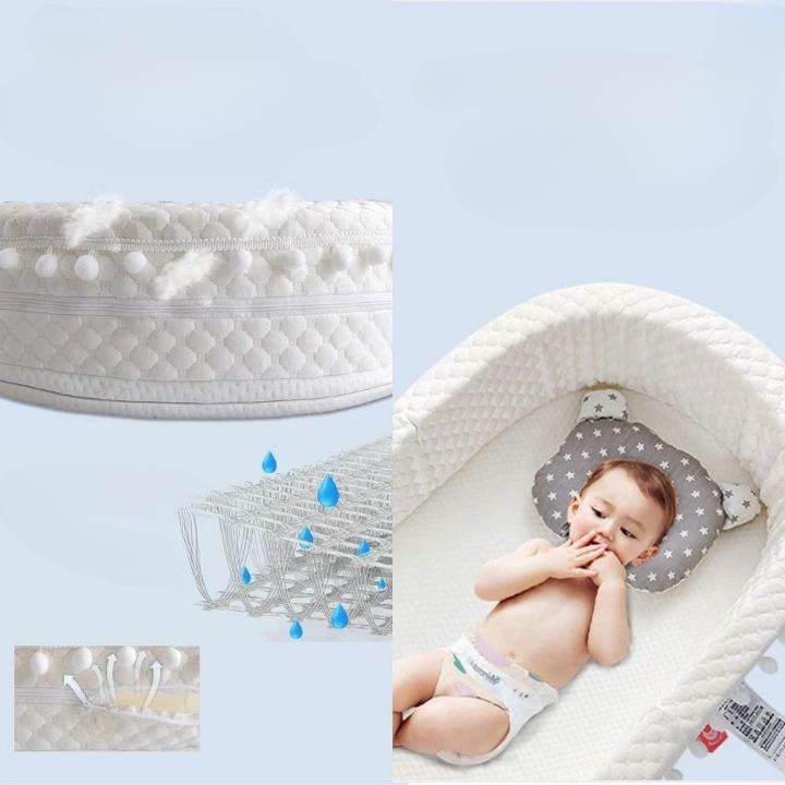 Réducteur de lit bébé allongé, confort, aéré
