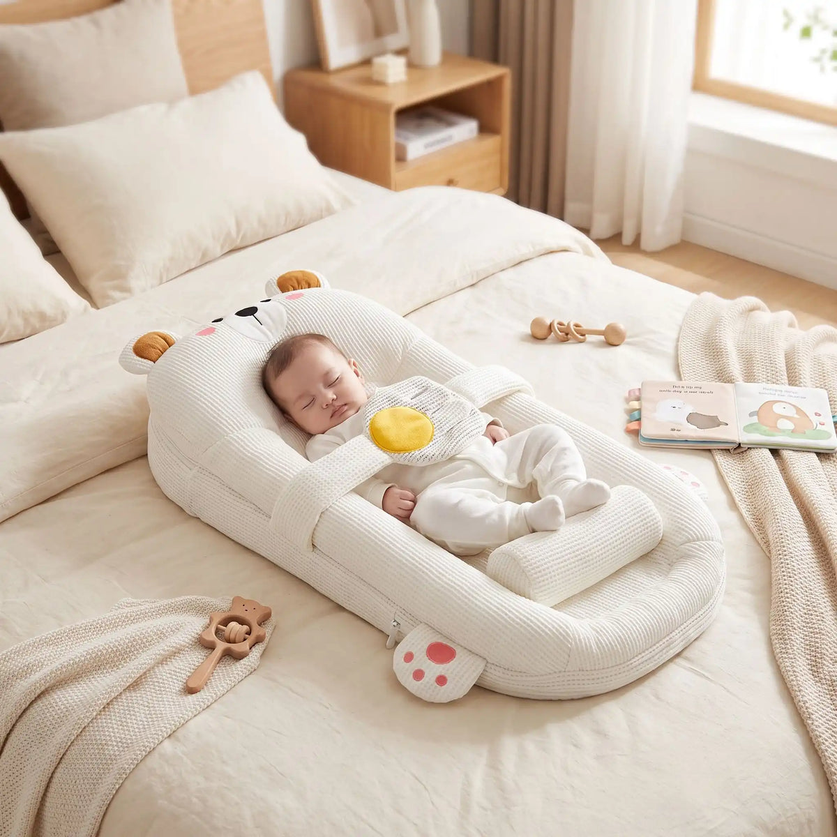 Réducteur de lit bébé dort en sécurité
