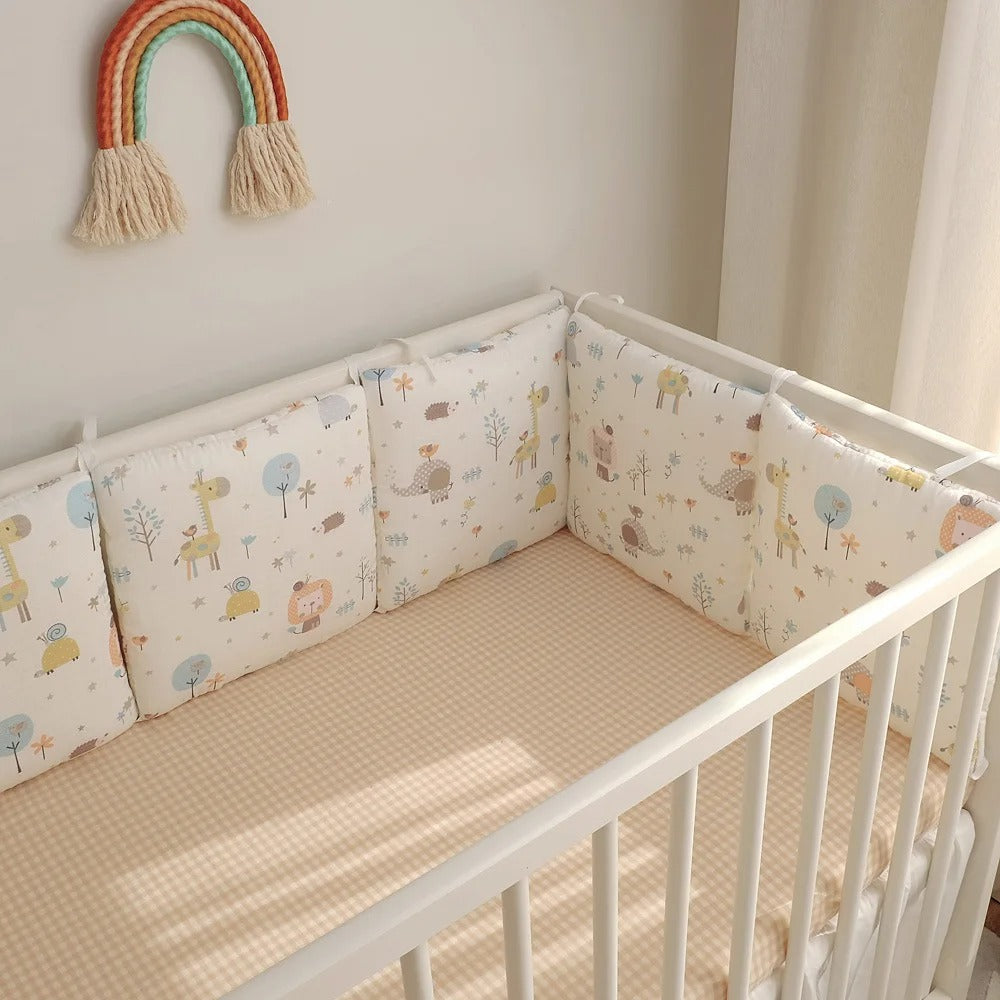 Tour de lit bébé jungle