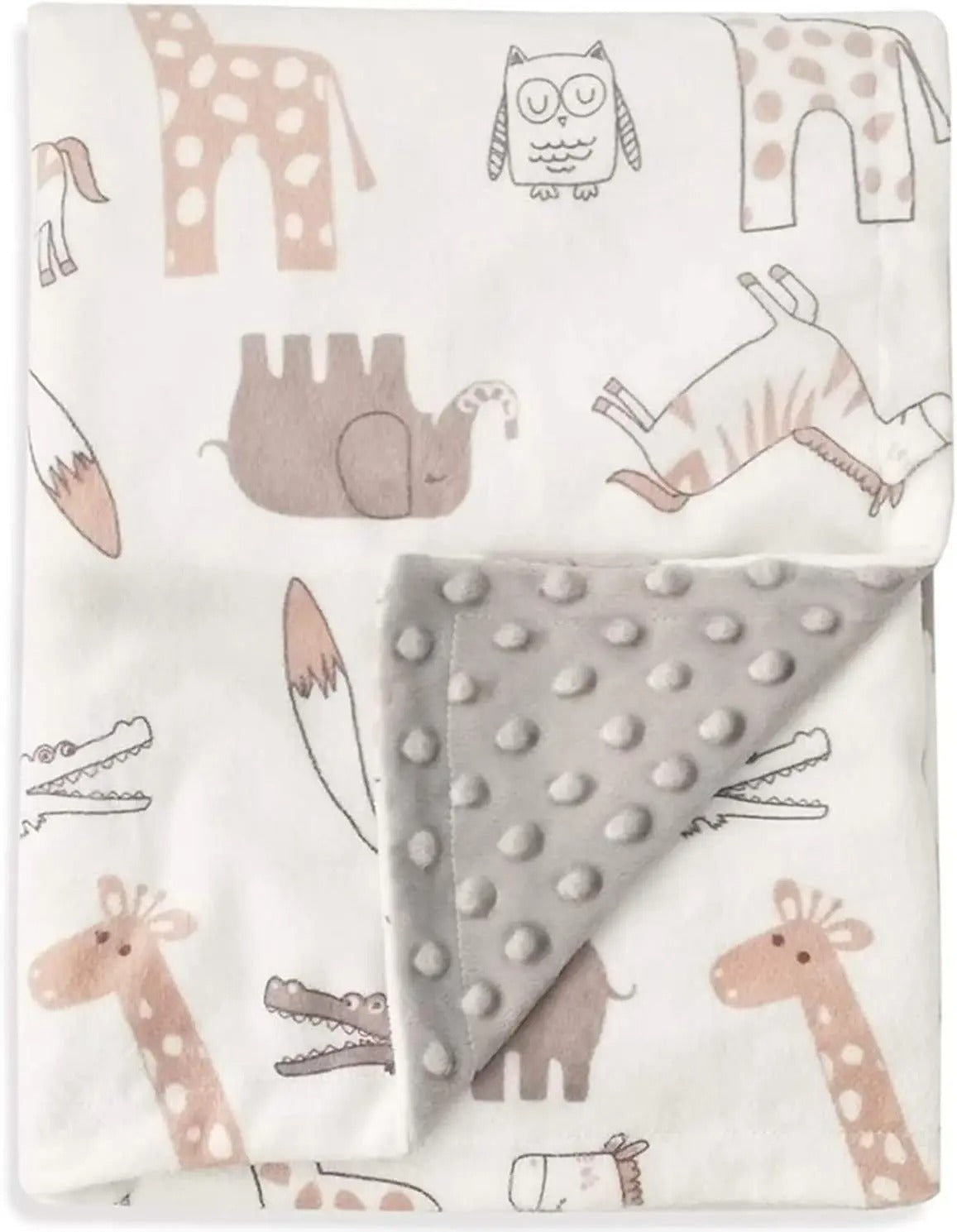 Couverture-polaire-Girafe-blanche-douce-chaude-confortable