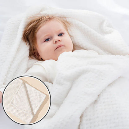Couverture-Blanche-épaisse-face-velours-polaire-minky-sans-rembourrage-douce-chaude-bébé-allonge-couvert