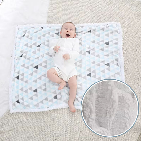 Couverture-Pyramide-double-face-polaire-velours-douce-chaude-bébé-joue