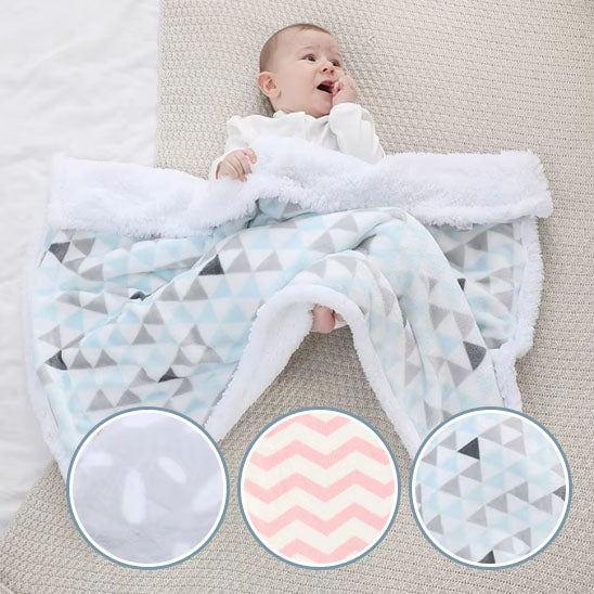Couverture-Pyramide-double-face-velours-polaire-douce-chaude-bébé-allonge-couvert