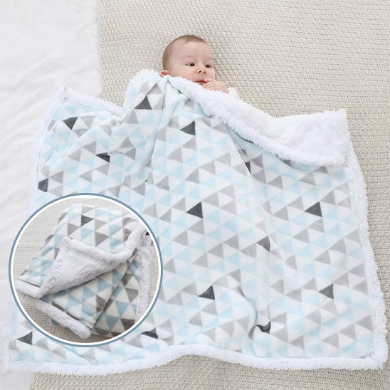Couverture-Pyramide-double-face-velours-polaire-douce-chaude-bébé-couvert