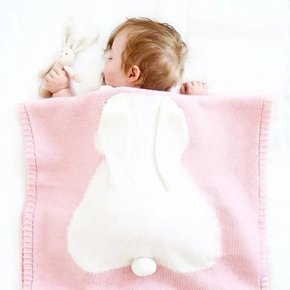 Couverture-Rose-laine-acrylique-douce-confortable-bébé-dort