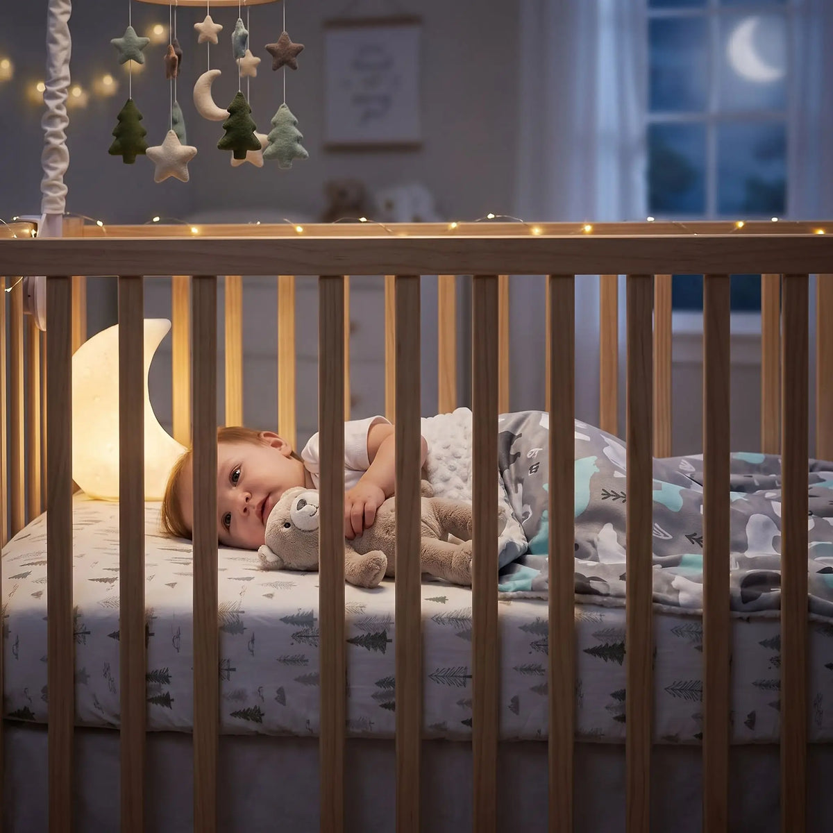 Couverture bébé au lit