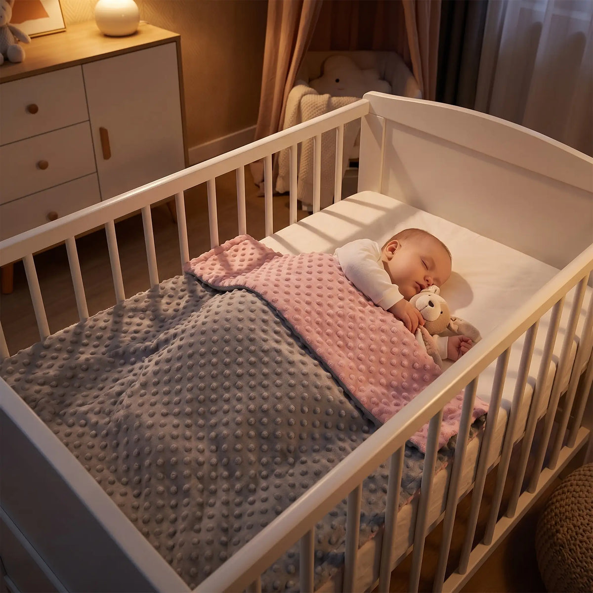 Couverture bébé au lit