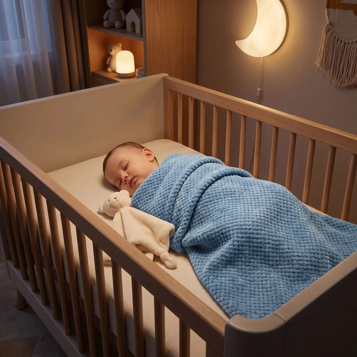 Couverture bébé au lit