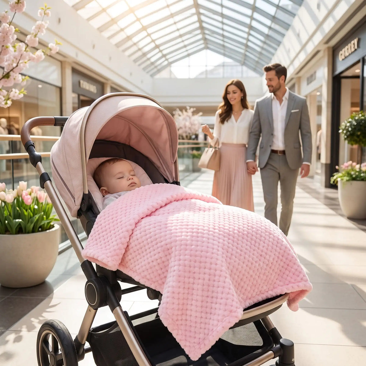 Couverture bébé en poussette
