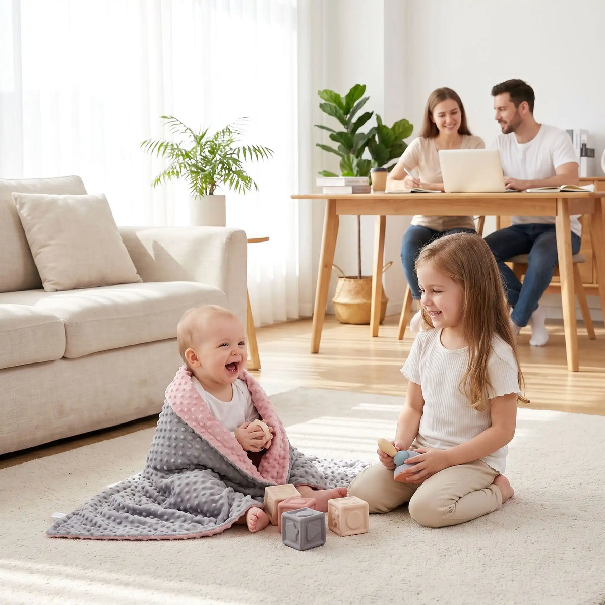 Couverture bébé au joue