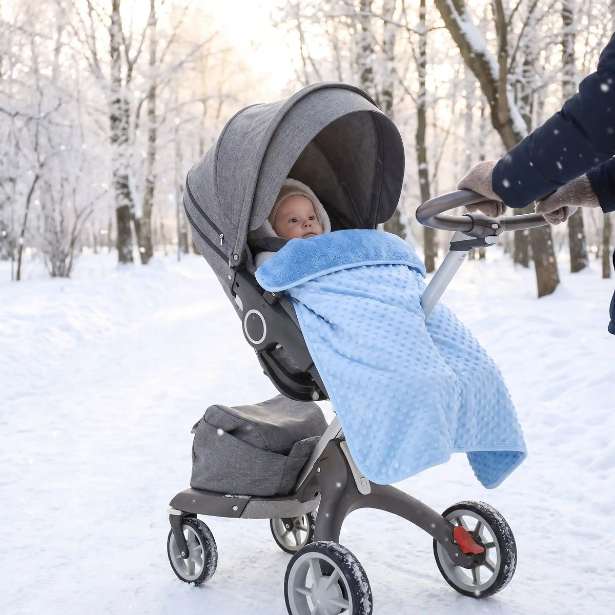 Couverture bébé dans une poussette