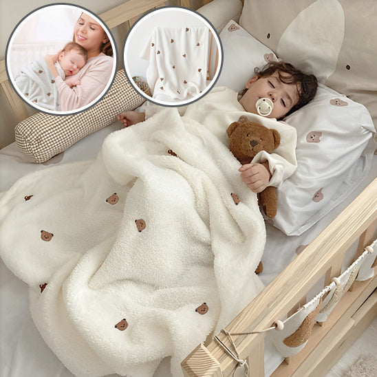 Couverture-polaire-blanche-ours-douce-chaude-bébé-dort-au-chaud