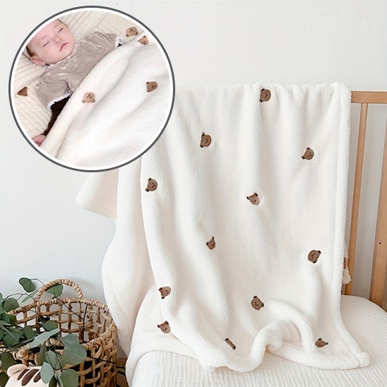 Couverture-polaire-blanche-ours-douce-chaude