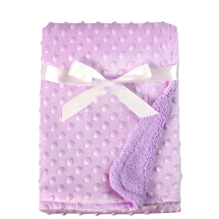 Couverture-polaire-violette-double-face-douce-chaude