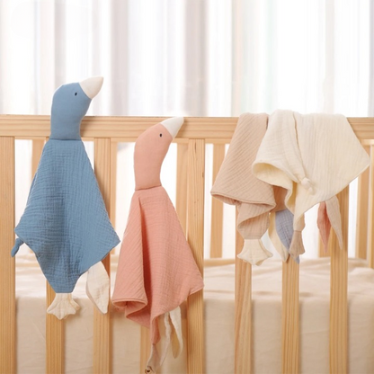 Doudou-Oie-gaz-de-coton-doux-légère-accrochée-au-lit