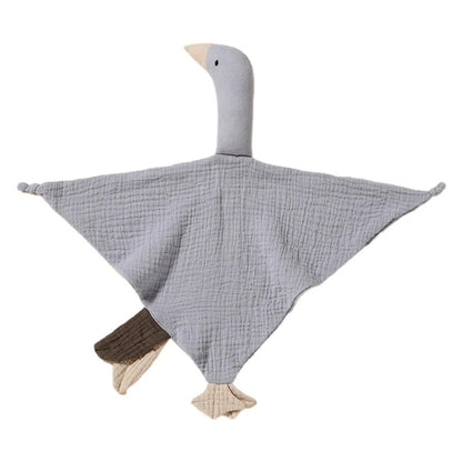 Doudou-Oie-grise-gaz-de-coton-doux-légère