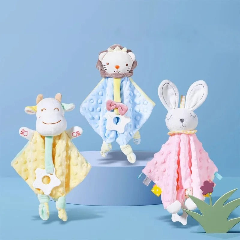 Doudou-animaux-de-la-ferme-doux-confort-anneau-dentaire-bébé