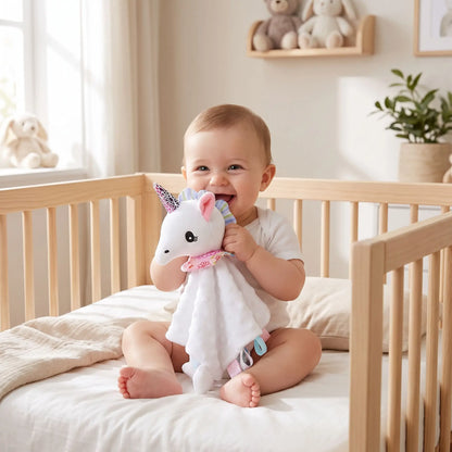 Doudou bébé au lit
