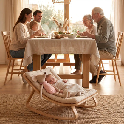 Doudou bébé au salon