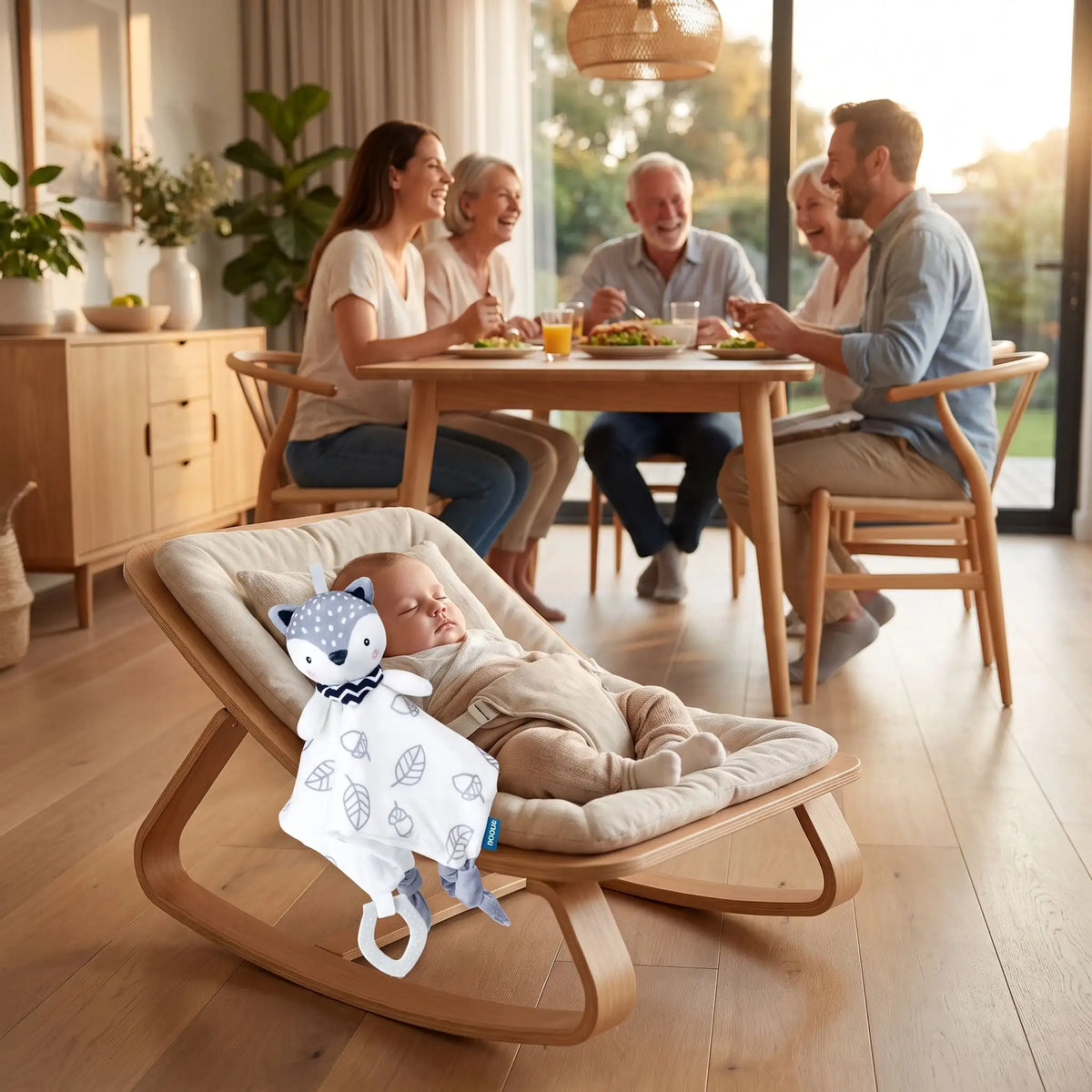 Doudou bébé en famille