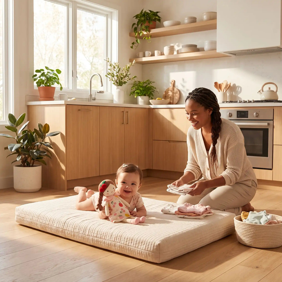 Doudou bébé et maman