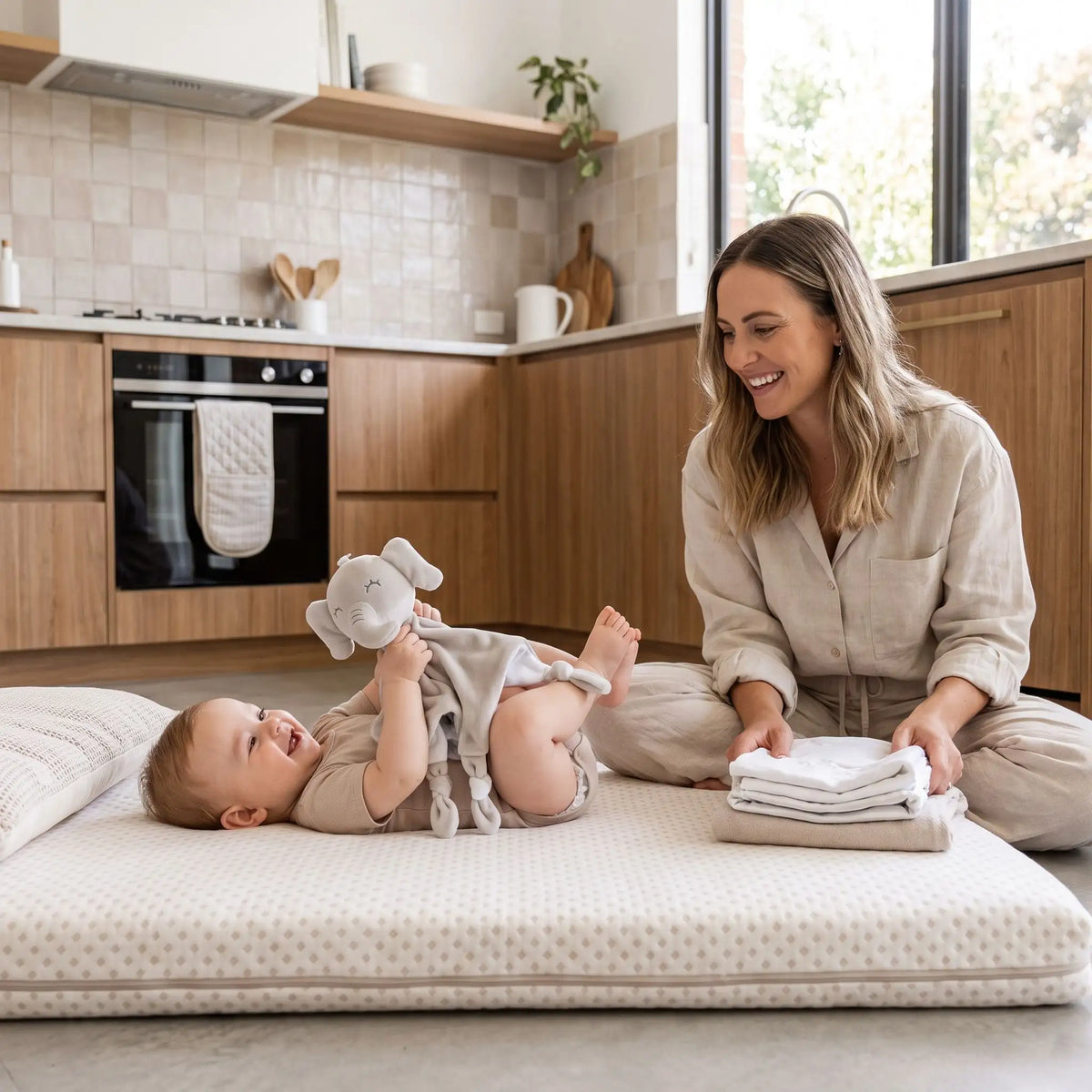 Doudou bébé et maman