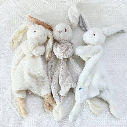 Doudou bebe lapin velours polaire grand oreilles modèles