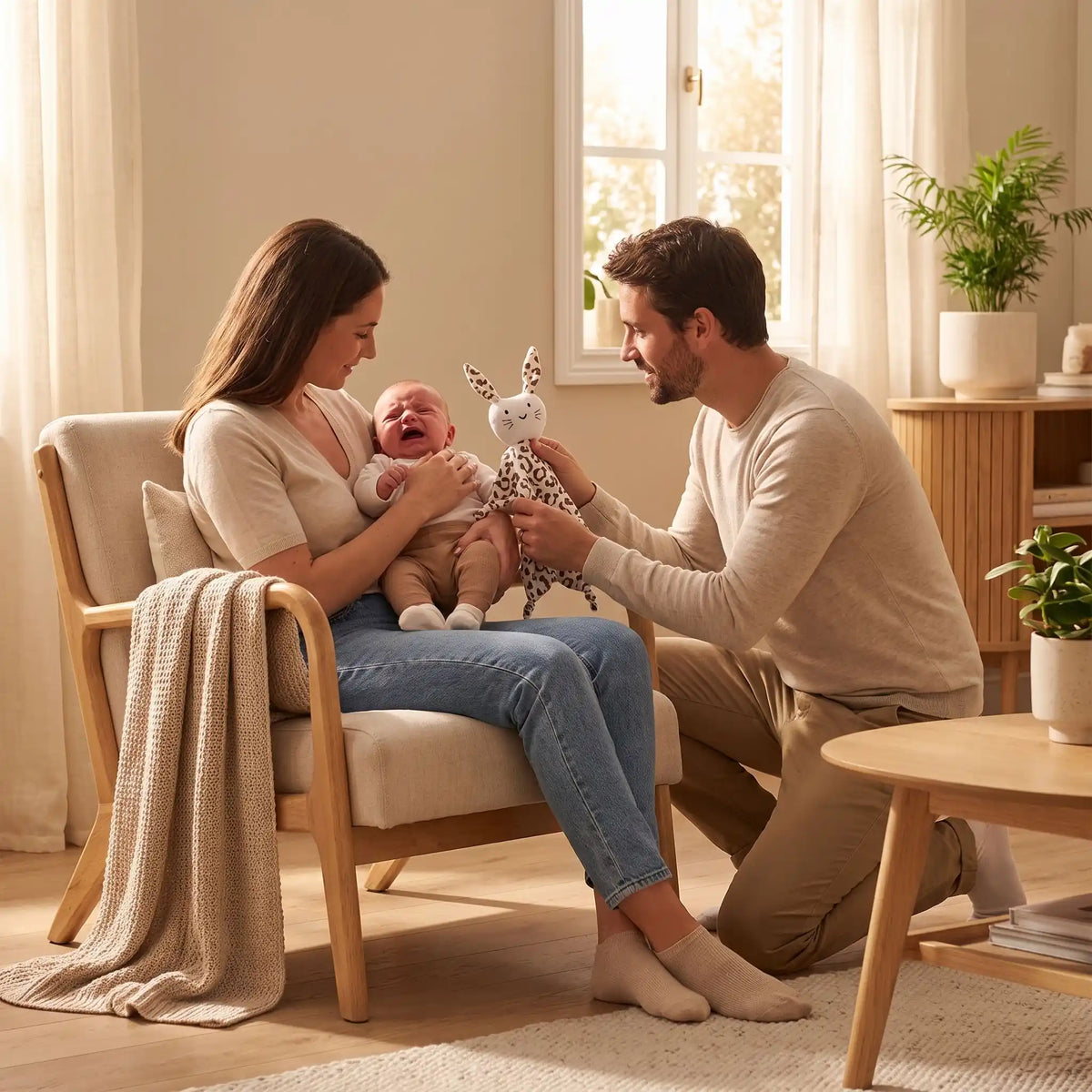 Doudou bébé pleure