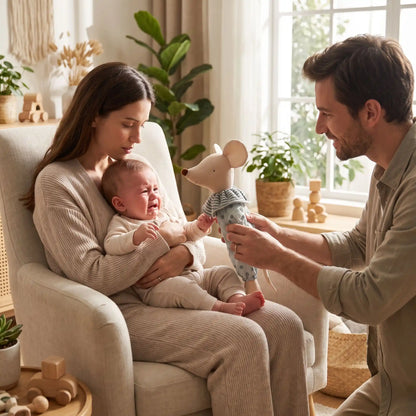 Doudou bébé pleure