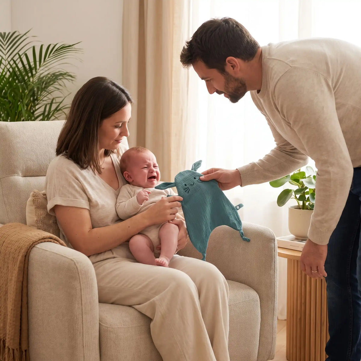 Doudou bébé pleure