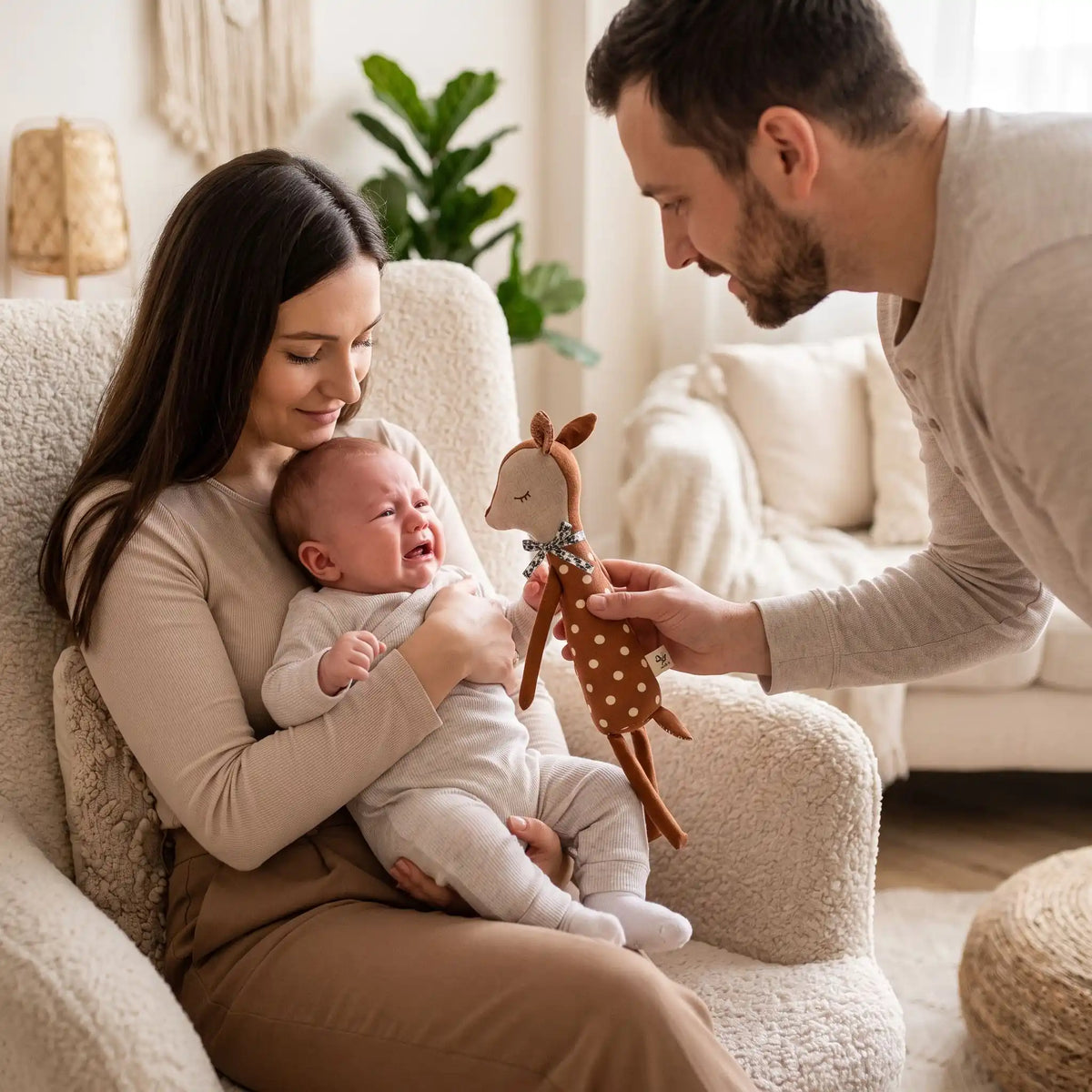 Doudou bébé pleure