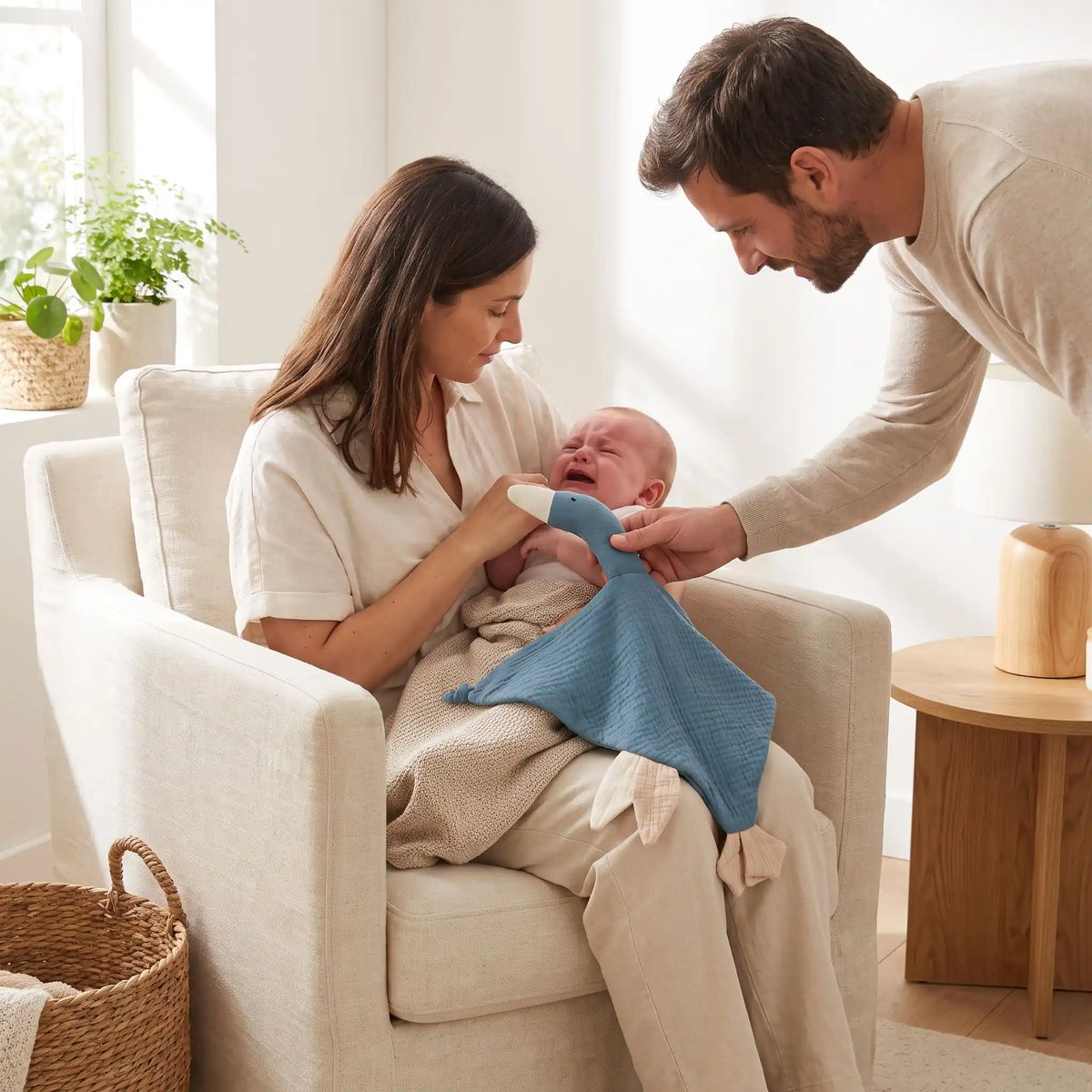 Doudou bébé pleure
