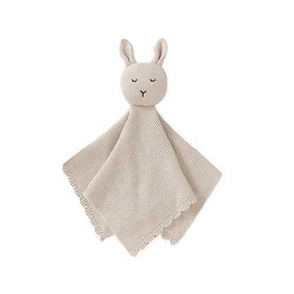 Doudou-lapin-beige-tricoté-coton-doux-respirant