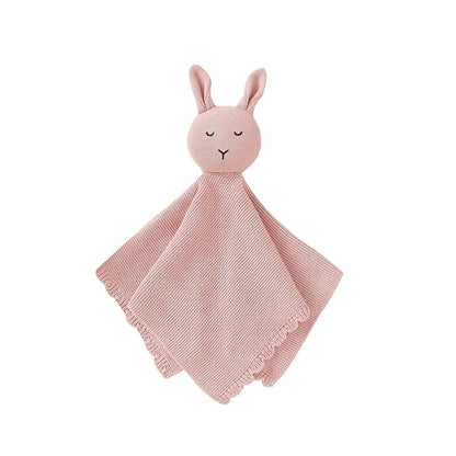 Doudou-lapin-rose-tricoté-coton-doux-respirant