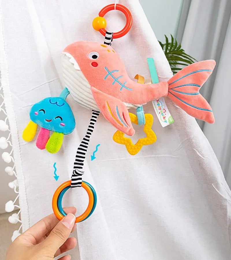 Doudou-peluche-hochet-anneaux-velours-doux-pour-bébé