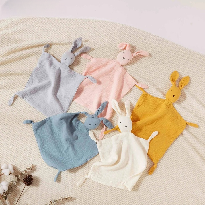 Doudou Lapin Plat Coton - Douceur™
