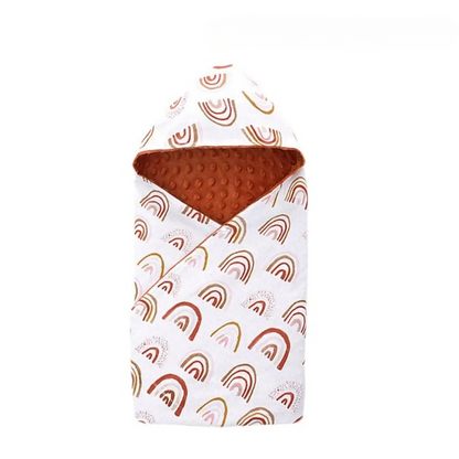 Nid-d-ange-arc-en-ciel-velours-coton-chaud