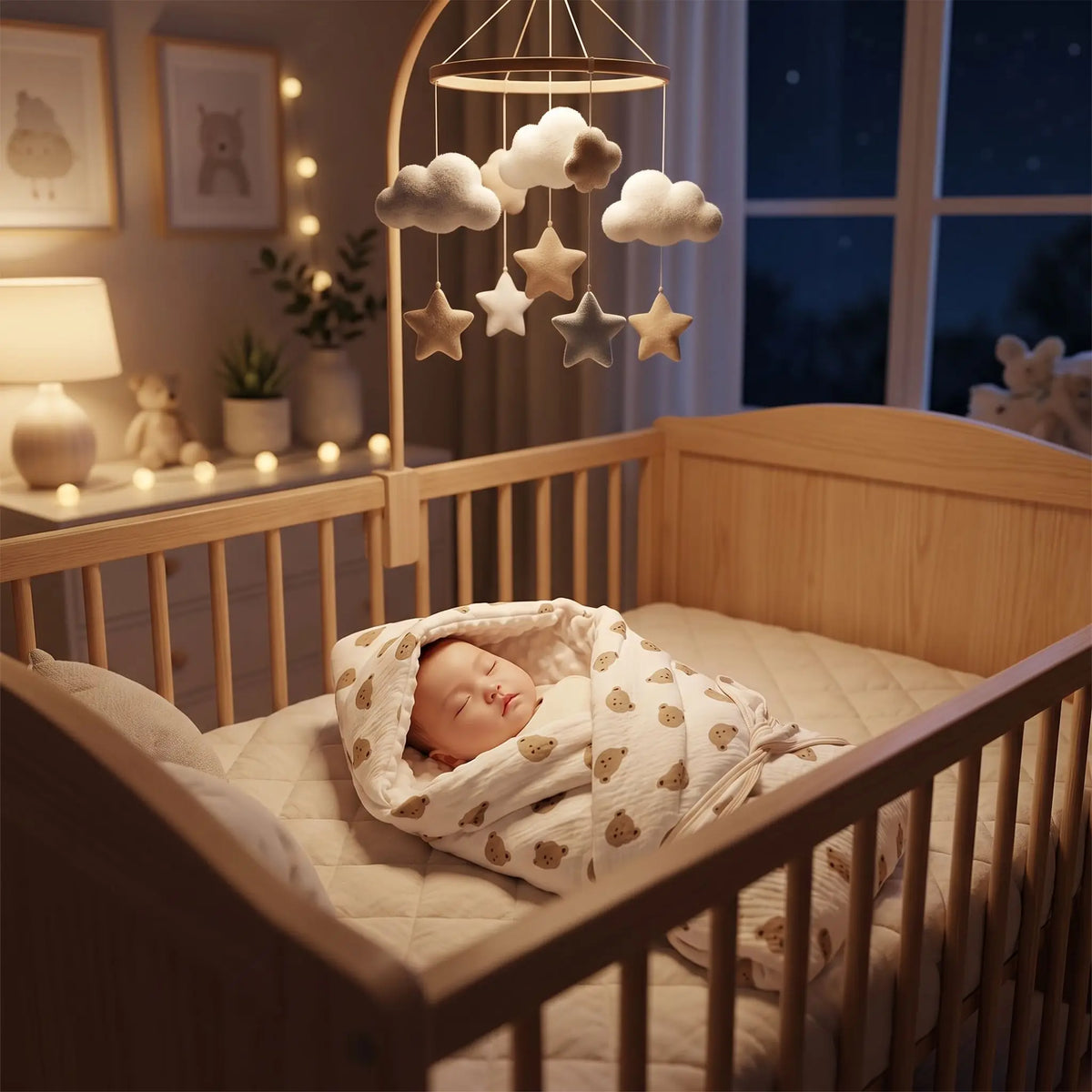 Nid d'ange bébé au lit