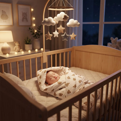 Nid d'ange bébé au lit