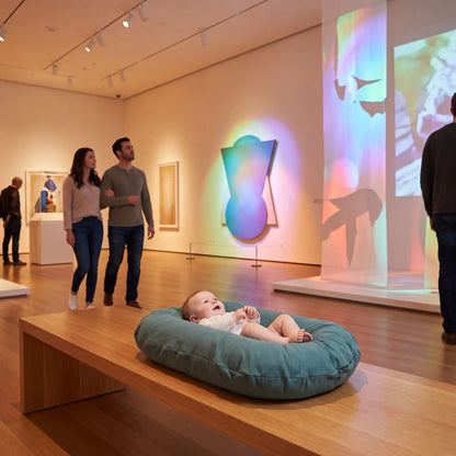 Réducteur de lit bébé au musée 