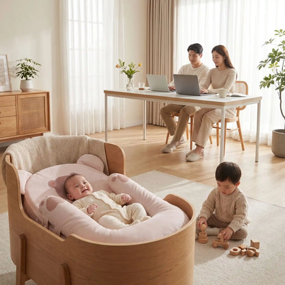 Réducteur de lit bébé au salon