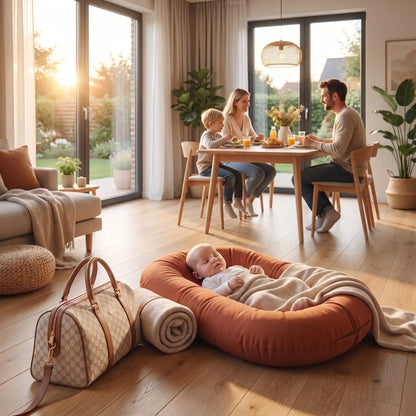 Réducteur de lit bébé au salon