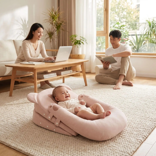 Réducteur de lit bébé digère au sol