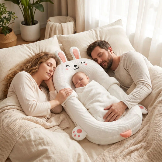 Réducteur de lit bébé dort avec les parents
