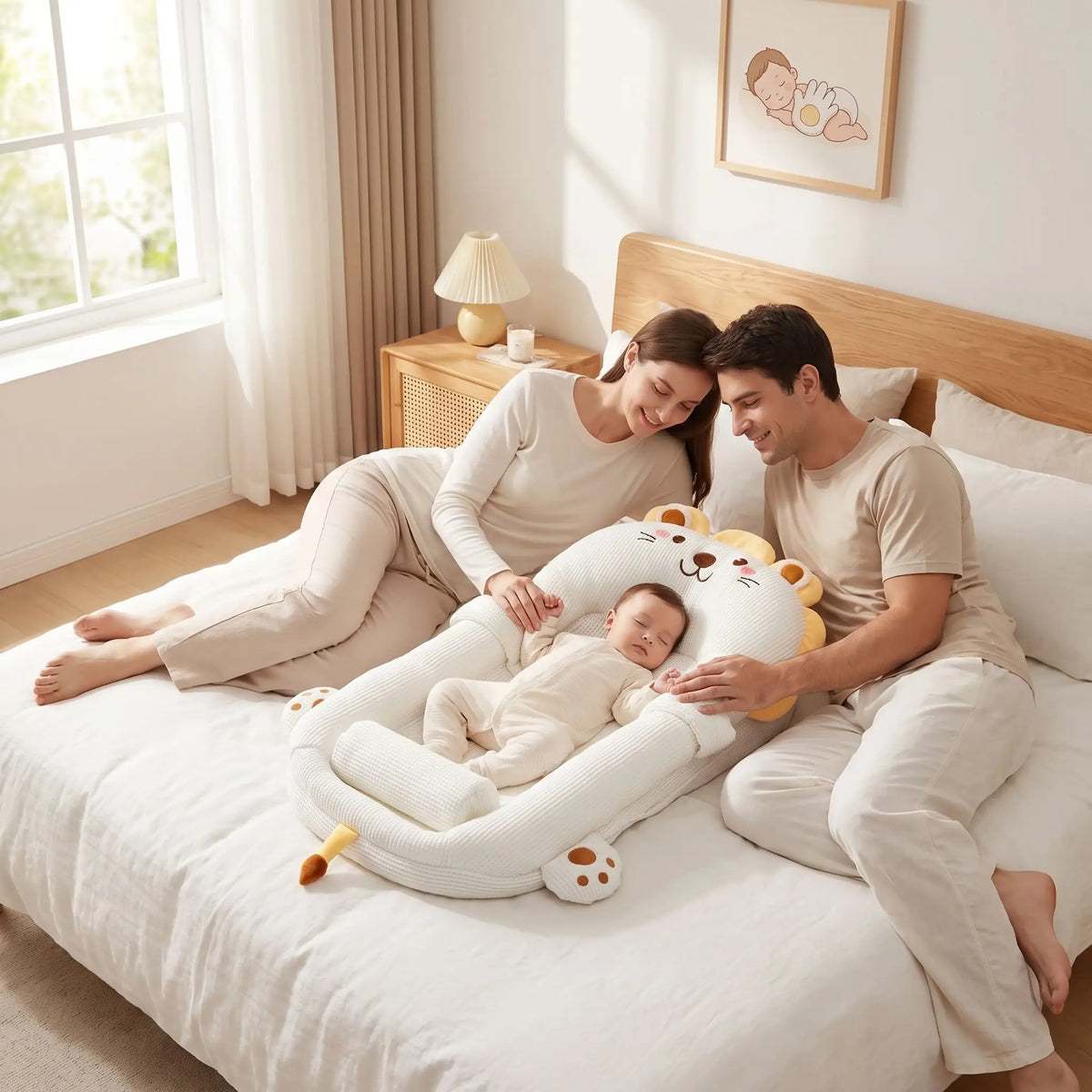 Réducteur de lit bébé dort
