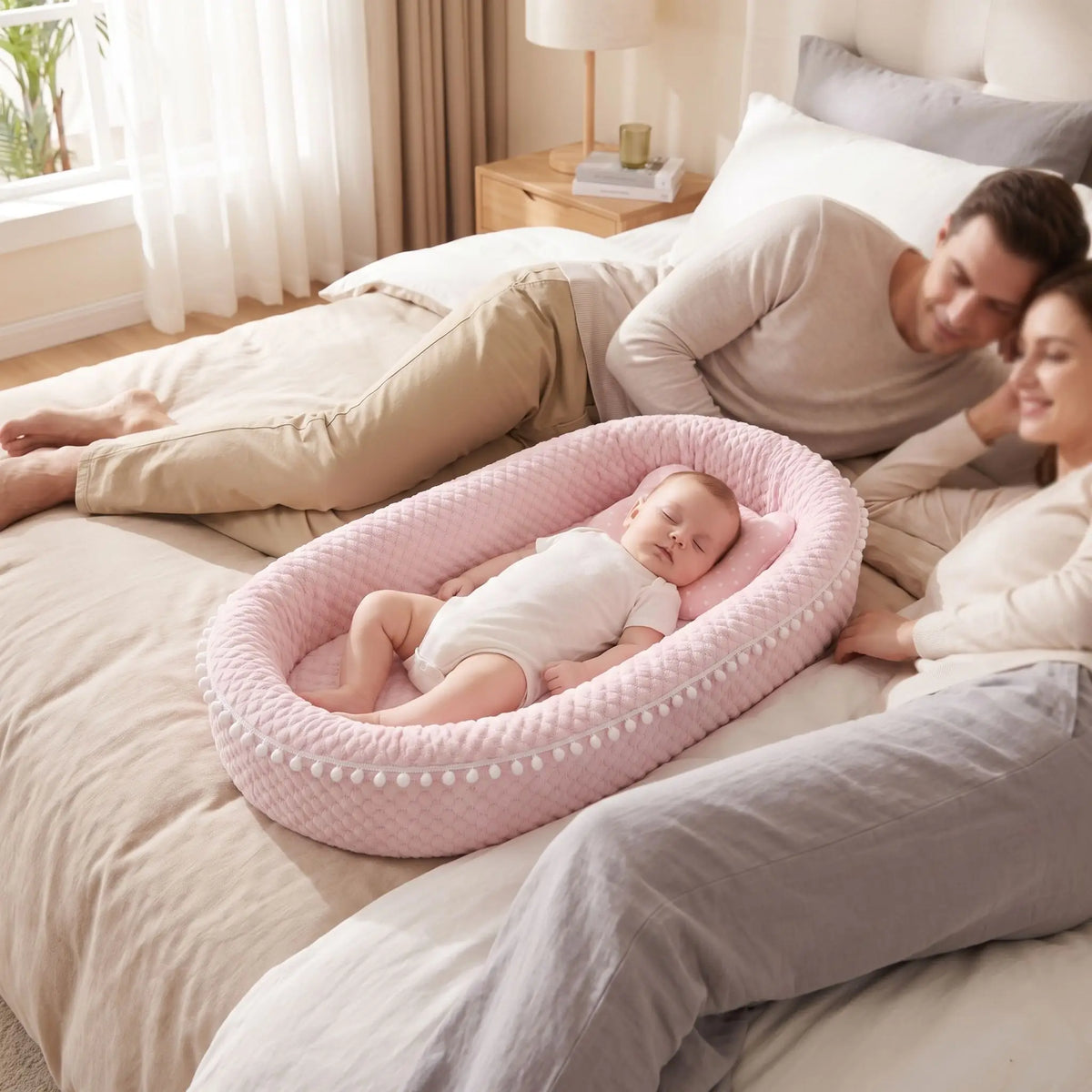 Réducteur de lit bébé dort