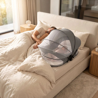 Réducteur de lit bébé dort