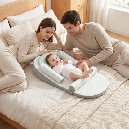 Réducteur de lit bébé heureux